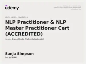 NLP Udemy cert