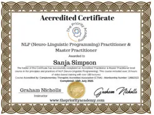 Sanja Simpson NLP cert